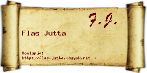 Flas Jutta névjegykártya